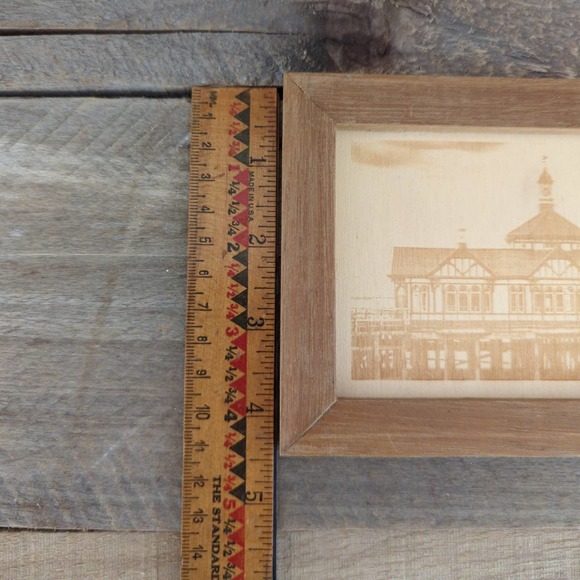 Vintage Wooden Scene of Dunoon Victorian Pier in Scotland - Picture 7 of 8